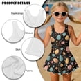 thumbnail image 4 of DISNIMO Easter Egg Print Girls One Piece Swimdress Sleeveless Bathing Suit 3-13Y Quick Dry Swimwear Skirted Hawaiian Summer Beach Pool Swimsuits, 4 of 8