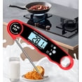 thumbnail image 3 of LCD Meat Thermometer Waterproof Digital Instant Read Meat Thermometer for Kitchen Instant Read Food Thermometer Cooking Thermometer for Candy Deep Fry Liquids Beef Baking Smoker BBQ (Red Color), 3 of 8