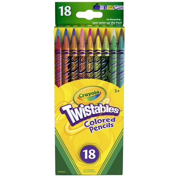 Crayola Twistables Colored Pencils, 18 Count (Packs Of 3)