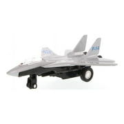 Super Flighters - F-14 Tomcat Fighter Plane, Silver - Showcasts 9860D - 4.75 Inch Scale Diecast Model Replica (Brand New, but NOT IN BOX)