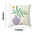 thumbnail image 2 of Anckoeil 17.7"×17.7" Bohemian Style Pillow Set Office Cushion Botanical Printed Pillow Cushion Sofa Pillow Bed Backrest, 2 of 6