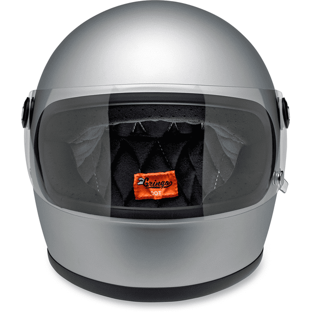 BILTWELL Gringo S Full Face Solid Color Helmets Flat Silver XXL