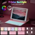 thumbnail image 4 of Funda con teclado FUWANG para iPad 9ª, 8ª generación, 10,2 pulgadas, 4 of 7