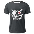 thumbnail image 4 of Homenesgenics Mens Shirts Men Tops T Shirts for Man Summer Fashion Casual Men's Round Neck Printed T-Shirt Top Gray XL, 4 of 4