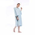 thumbnail image 4 of Traje de neopreno de secado rápido para playa, para cambiarse, talla única, toalla de baño suave Azul claro, 4 of 9