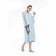 thumbnail image 4 of Traje de surf Traje de baño Traje de baño Cambiador Poncho de playa con capucha Microfibra Azul claro, 4 of 9