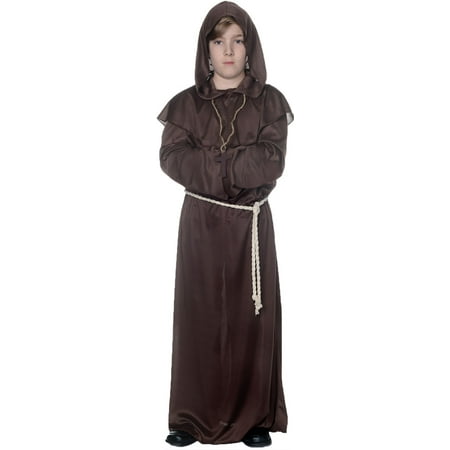 Renaissance Monk Robe - Brown Monk Robe Child Halloween Costume