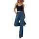 thumbnail image 2 of Sunloudy - Pantalones vaqueros para mujer, pantalones de pierna ancha transpirables que combinan con todo con bolsillos para vacaciones, citas, fiestas, compras Sunloudy  XS, S, M, L, 2 of 8