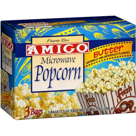 Puerto Rico Amigo: Microwave Butter Popcorn, 10.5 oz