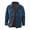 Dark Blue, variant on Plaid Lined Denim Jacket Big And Tall Long Sleeve Pocket Shirts for Men Lapel Collar Button Down Outwear Jackets