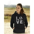 thumbnail image 3 of Tstars Womens Soccer Shirts Sport I Love Soccer Sweatshirt Soccer Fans Cool Gift Idea for Mom Birthday Gift Women Hoodie, 3 of 5