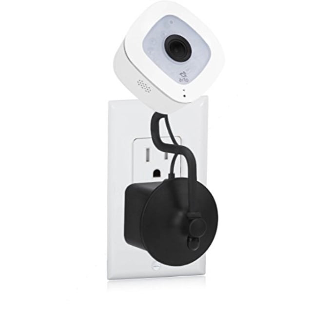 ac outlet mount compatible with arlo q; wall mount with 360 degree swivel for arlo q by