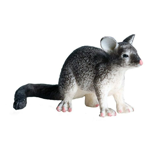 Holzlrgus Opossum Figurines, Realistic Animal Figures, Science Project, Cake Topper, Early Educational Toys Birthday for Toddlers Kids Age 3 4 5(Black)