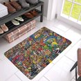 thumbnail image 3 of MKHERT Abstract Modern Graffiti Wall with Sports Collage Doormat Rug Home Decor Floor Mat Bath Mat 30x18 inch, 3 of 3