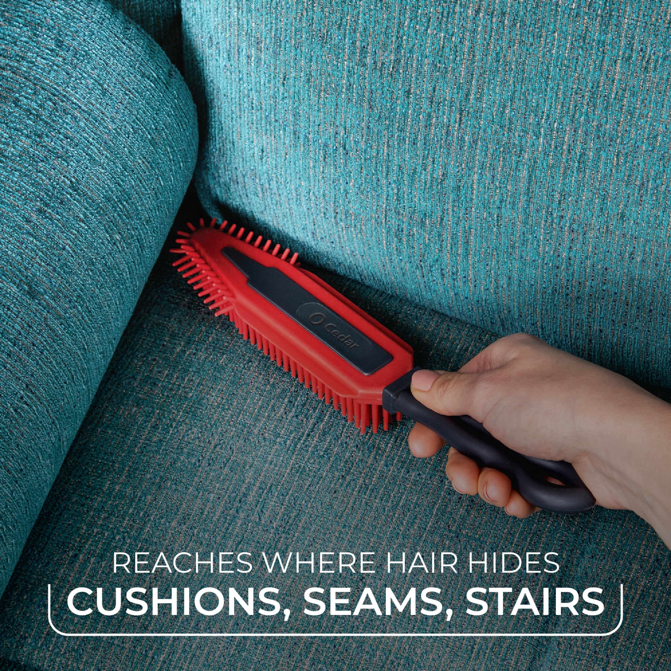 O-Cedar Pet Pro Reusable Pet Hair Remover Brush for Furniture, Carpets, Pet Beds & Car Interiors
