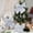 Silver, variant on 3 Pack 10x8 Inch Glitter Christmas Bows Decorations, Christmas Tree Topper Wreath Bow Sparkly Ornaments Sequin Bowknot for Trees, Wreaths, Garlands, Doors & Windows