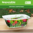 thumbnail image 3 of Compostable 32 oz Clear Hinged Deli Containers, 3 of 3