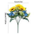 thumbnail image 3 of Artificial Sunflower Bouquet, Artificial Flowers for Home Decor, Indoor Outdoor Wedding Decoration with Sunlight-Proof Fabric, Multicolor Cloth Material, 30x12cm Size, 3 of 7