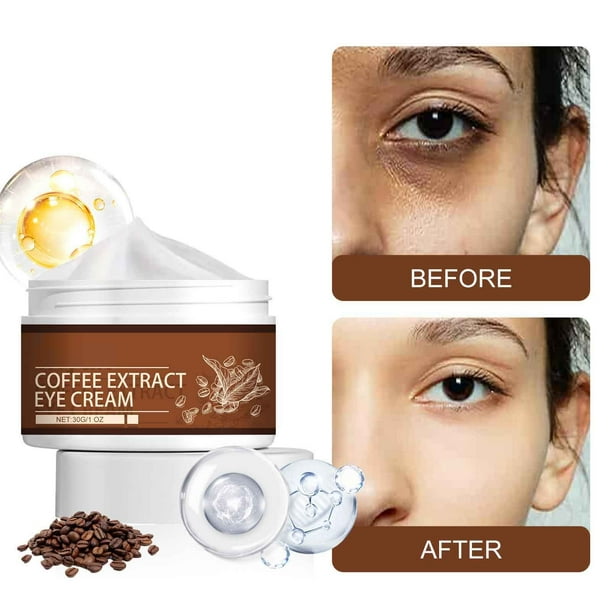 Puntoco Crema para ojos con cafeína Crema reafirmante para ojos Crema para ojos que atenúa las líneas finas Lifting de contornos Hidratante para ojos Hidratante y humectante Calmante de ojeras