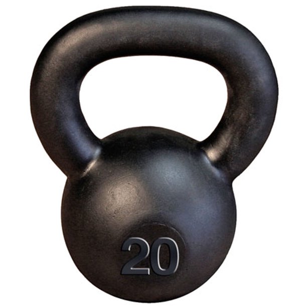 20 Lb Black Kettlebell Walmart Com Walmart Com