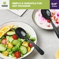 thumbnail image 6 of CIAO! 6.14" Black Soupspoon Heavy Weight Polypropylene Individually Wrapped (Case of 1,000), 6 of 9