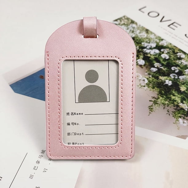 Estuche protector para libreta de cuero sintético para regalo de negocios, para viajes, con etiqueta para equipaje