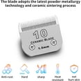 thumbnail image 4 of 3-Pack #10 Dog Grooming Blades -  Compatible with Andis Clippers/Oster A5/Wahl KM,Detachable Stainless Steel Blade,Size-10, 1/16-inch Cut Length, 4 of 7