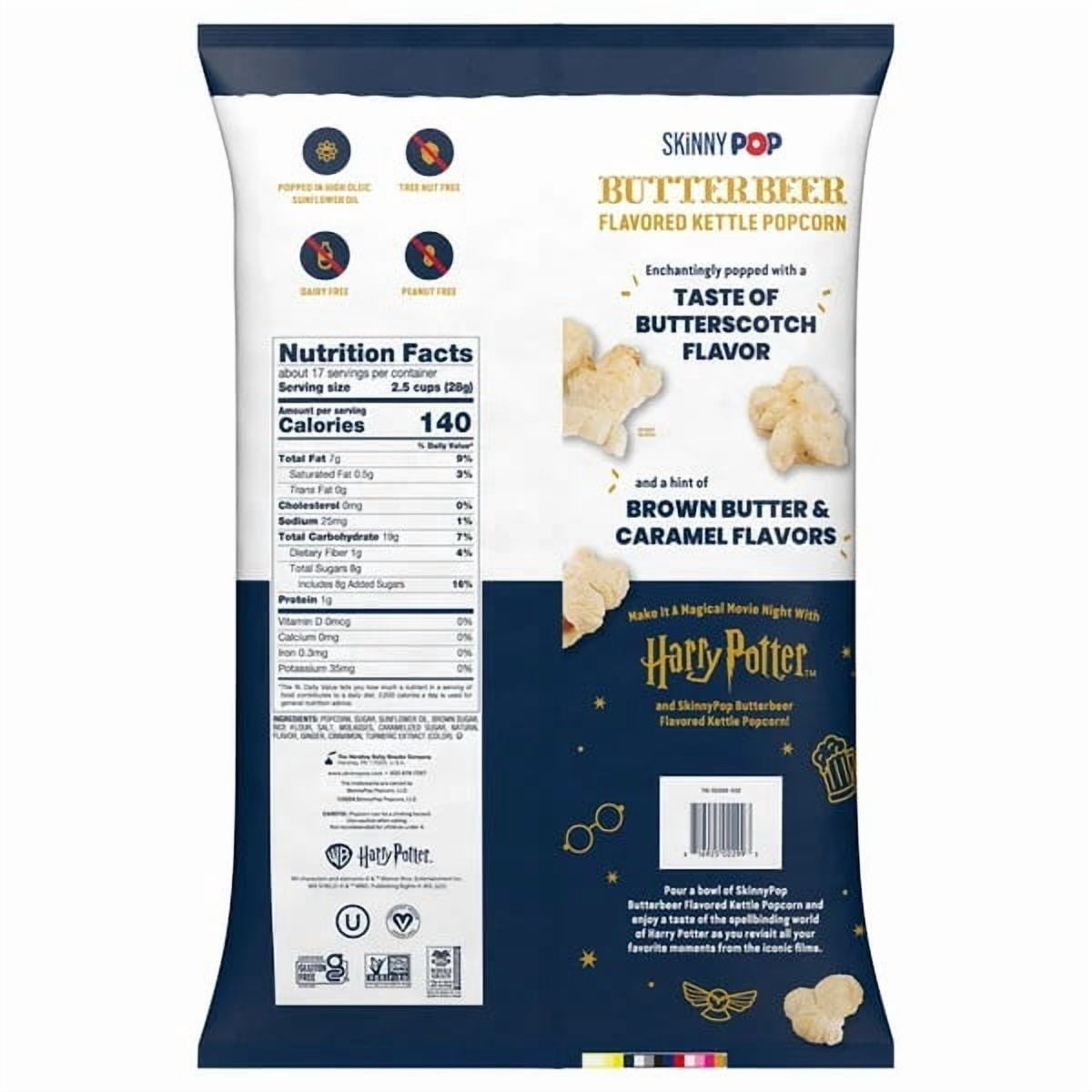 Skinny Pop Limited Edition Butterbeer Popcorn, 17 Ounce
