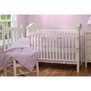 Baby Boom Mosaic Girl 5pc Crib Bedding Set