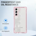 thumbnail image 6 of Allytechgroup Crystal Clear Case for Samsung Galaxy S23, Support Wireless Charging Military Grade Drop Protection Non-Yellowing Anti-Fingerprint Protective Cover Case, Pink, 6 of 7