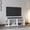 3#White,Engineered Wood, variant on Tv Stand 10.4" H,With 2 Shelves,White Oak,Light Oak Engineered Wood Furniture Primary Living Space Tv Entertainment Furniture