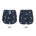 thumbnail image 3 of Balery Christmas Dachshund Pantalones cortos deportivos para mujer con forro y dos bolsillos, elásticos, para entrenamiento, gimnasio, yoga-XX-Large, 3 of 7