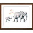 thumbnail image 2 of Art.com Elephant Love Art Print by Katrina Pete, Brown Frame Wall Art, 21" x 17", 2 of 5