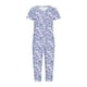 thumbnail image 4 of Puntoco Conjunto de pijama cómodo para mujer Conjunto de pijama y pantalón de manga corta con cuello en V para mujer Conjunto de pijama informal con bolsillos, 4 of 5
