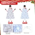 thumbnail image 6 of Resenkos 6.5ft Snowman Shape Christmas Tree with 140 Cool Lights & 8 Modes, White, 6 of 9