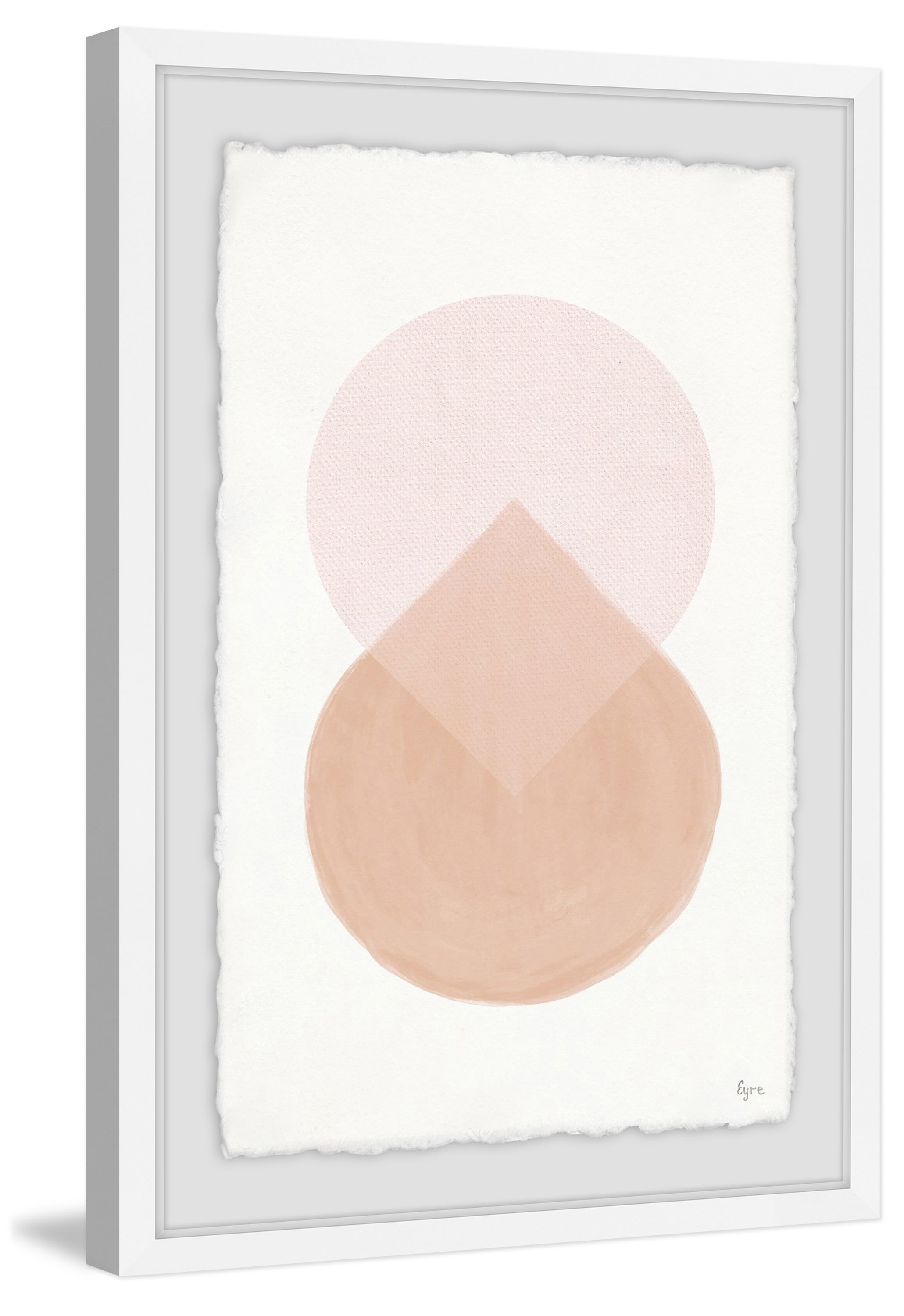 Floating Drop Framed Painting Print