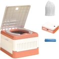 thumbnail image 1 of Toilette de Camping Portable, Toilette de Voyage Pliable, Toilette de Camping Extérieure avec 20 Sacs de Toilette 1 Sac de Rangement, Toilette de Voyage Pliable, 1 of 7