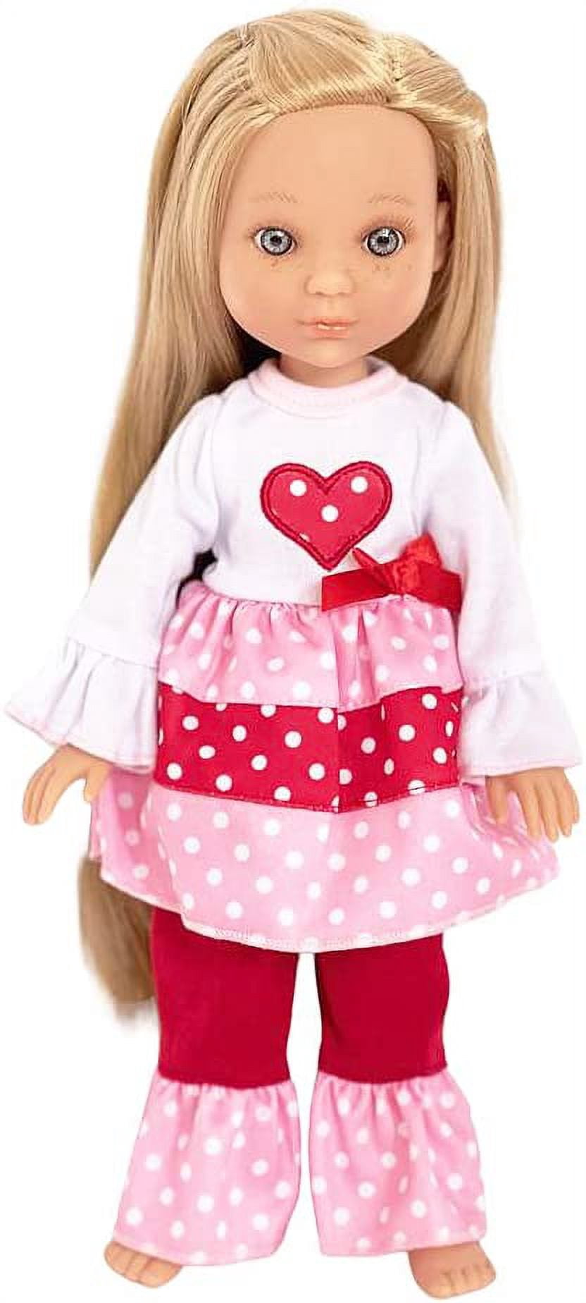 MBD® Hearts N Love Outfit for 14 Inch Dolls- Doll Clothes, Fits