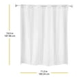 thumbnail image 3 of Whitmor No Hook Split Ring Checkered Pattern Shower Curtain w/No Snap Liner, 71" x 74", 3 of 5