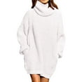 thumbnail image 1 of Robe Pull Épaisse à Manches Longues pour Femmes avec Col Roulé, 1 of 3