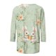 thumbnail image 2 of TaTaai Women Casual Loose Easter Print T Shirts Round Neck 3/4 Sleeve Fashion Soft Comfortable Lightweight Tops for Daily Home Vacation Outfits Gift, 2 of 5