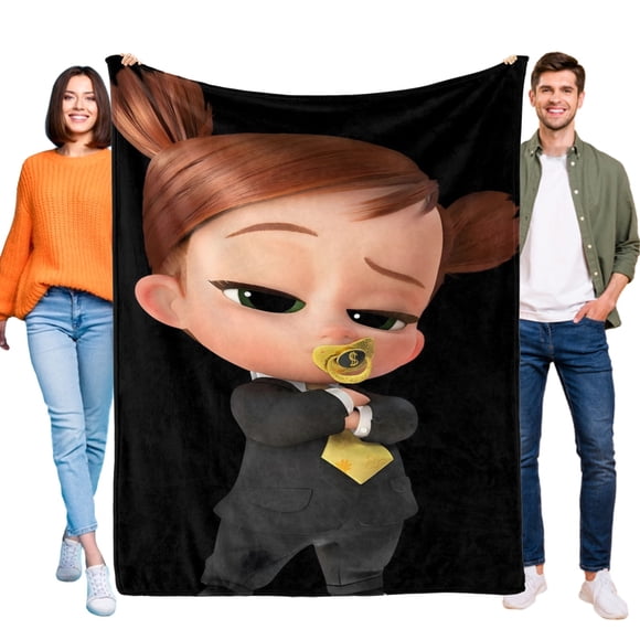 Bebé Jefe: Niña Blanca anti-pilling, suave, ligera, esponjosa y acogedora de lujo para hogar y cocina – Perfecta para niños y adultos,120X150cm