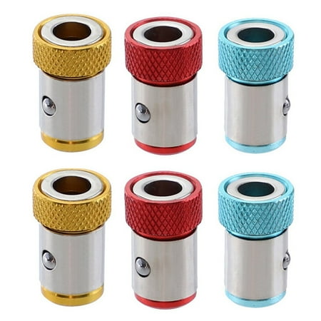 

6Pcs Drill Head Universal Removable Magnetizer Ring Magnetic Steel Screwdriver Bit