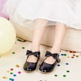 thumbnail image 2 of Toddler Flower Girl Black Dress Shoes Size 12 - Girl Ballet Flats Wedding Party, 2 of 6