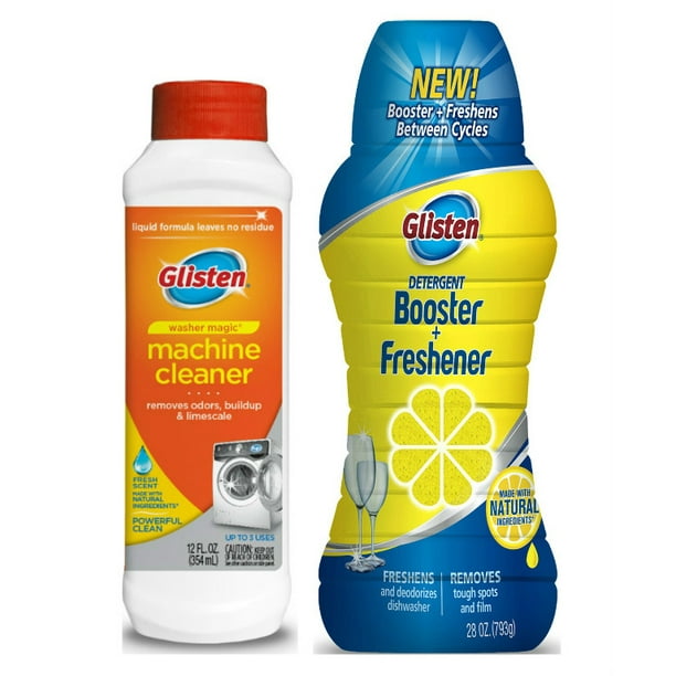 Glisten Washer Magic Washing Machine Cleaner and Deodorizer, 12 Fl Oz