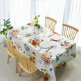 thumbnail image 3 of Spring Summer Tablecloth Spillproof Floral Rectangle Tablecloth Indoor/Outdoor Stain and Wrinkle Resistant Rectangle Table Cloth for Easter Picnic and Kitchen 60"x84", 3 of 6