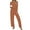 Caramel, variant on UVN Fall Womens 2 Piece Pajamas Set Loungewear Long Sleeve Tops and Pants Soft Lounge Sets