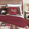 thumbnail image 6 of Lodge Quilt Set - Lightweight, Soft, All-Season - 3-Piece Reversible Rustic Bedding Set (King / California King, Hemlock Red / Brown), 6 of 6