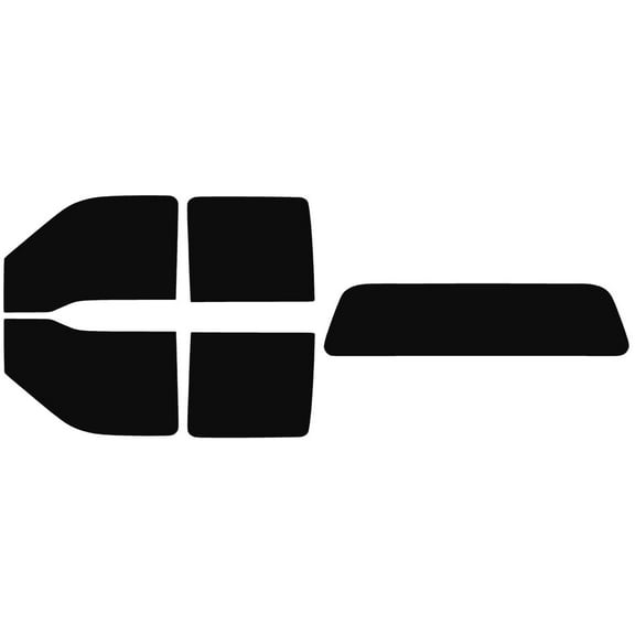 The Tint Effect Precut Window Tint Kit Compatible with Ford F-250 F-350 Super Duty Crew Cab Truck (2008-2016)(Full: withsolid rear: 5%) Automotive Film