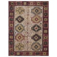 thumbnail image 2 of HAND KNOTTED SUMAK JUTE ECO-FRIENDLY AREA RUGS - 5'x8', Rectangle Shape, Beige Red Color, Oriental Pattern, High Pile, Natural Fiber, Outdoor Indoor Handmade Area Rugs for Living Room (J00017), 2 of 5